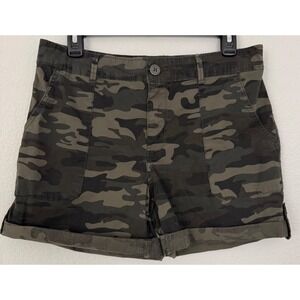 Social Standard by Sanctuary Hero Utility Shorts Medium CAMO Cuffed Convertible‎